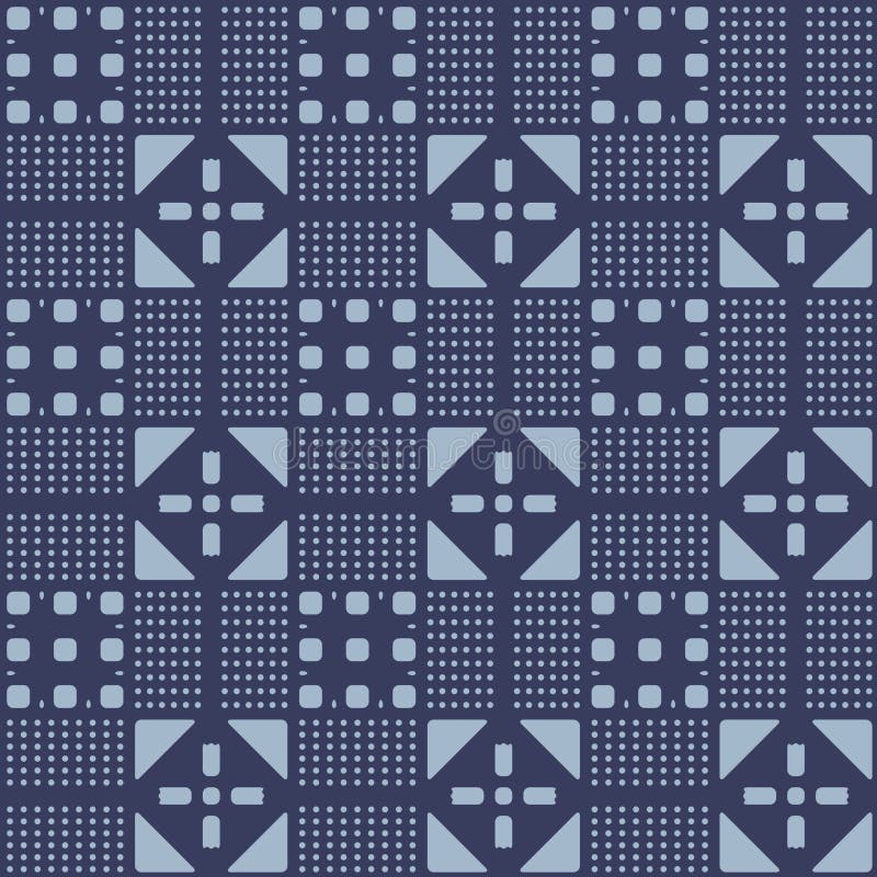 Japanese Square Diamond Vector Seamless Pattern vector illustration