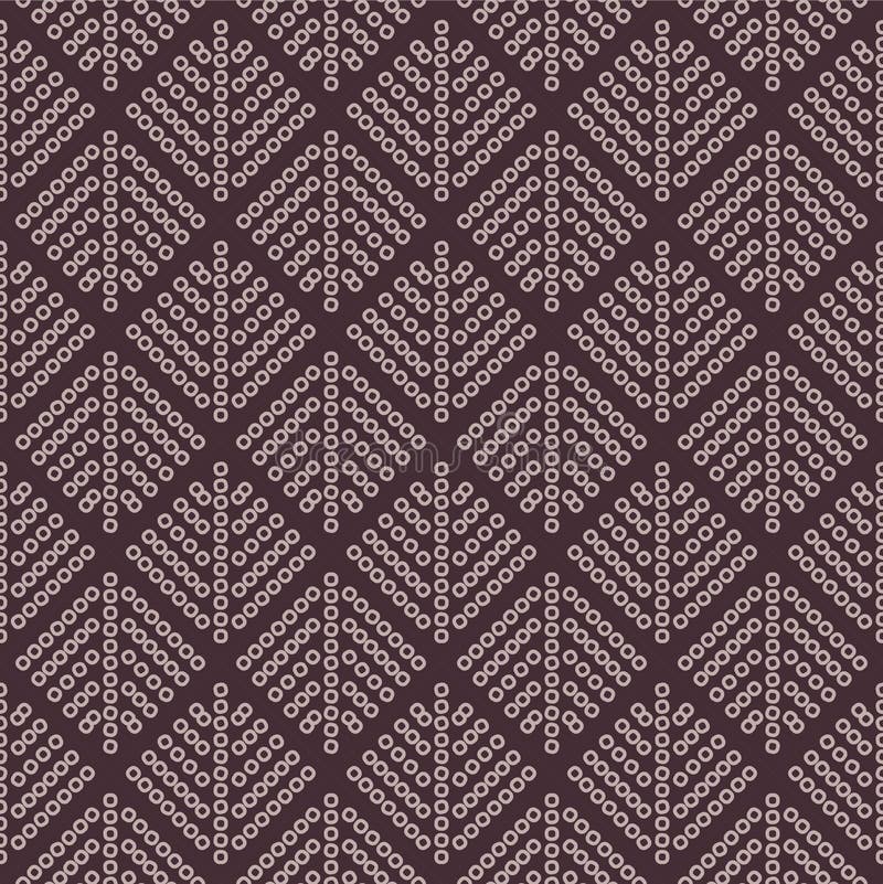 Japanese Square Flower Leaf Vector Seamless Pattern vector illustration