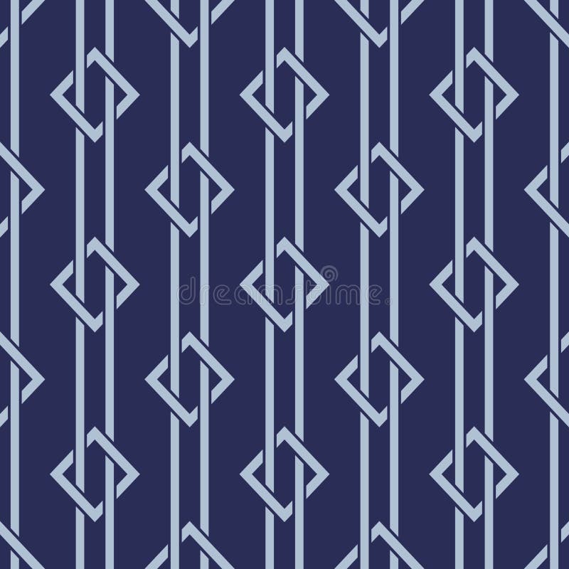 Japanese Square Hole Stripe Vector Seamless Pattern royalty free illustration