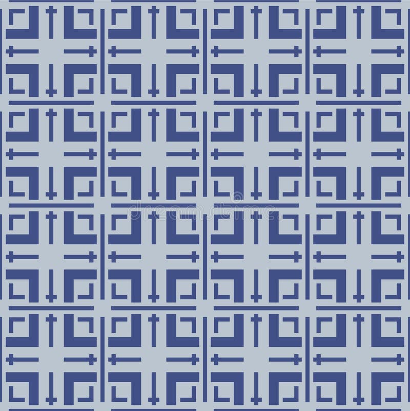 Japanese Square Tile Vector Seamless Pattern vector illustration