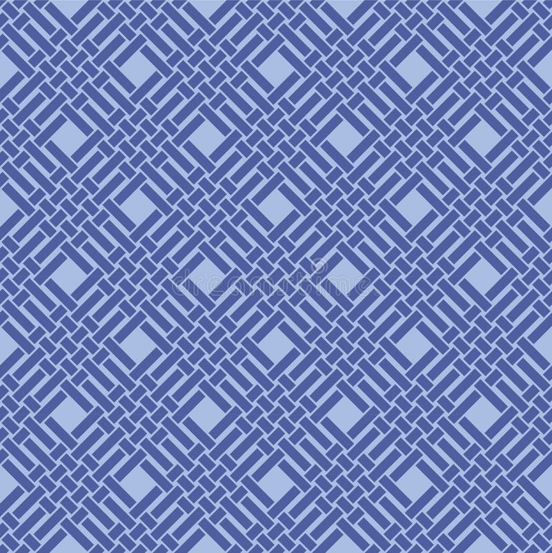 Japanese Square Weave Net Vector Seamless Pattern vector illustration