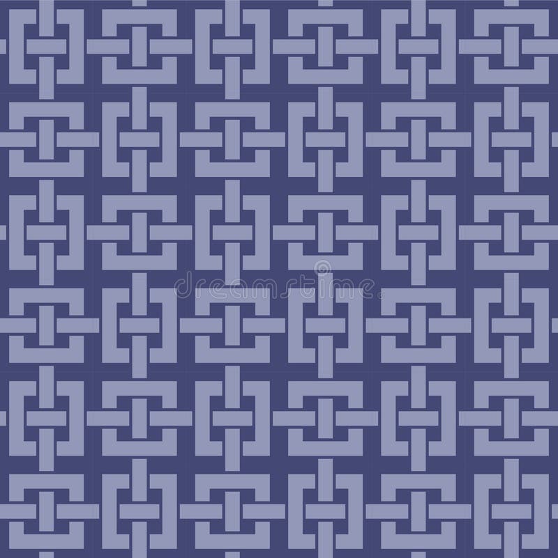 Japanese Square Weave Net Vector Seamless Pattern royalty free illustration