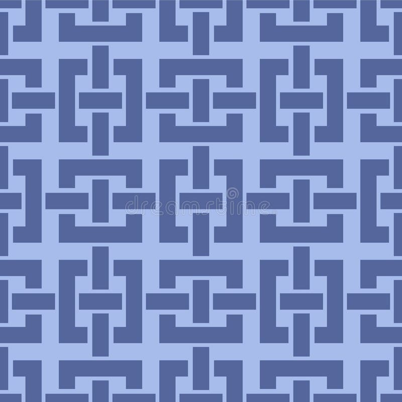 Japanese Square Weave Vector Seamless Pattern stock illustration