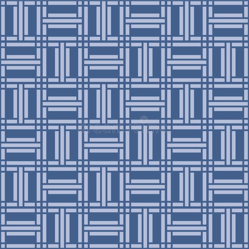 Japanese Square Weave Vector Seamless Pattern stock illustration