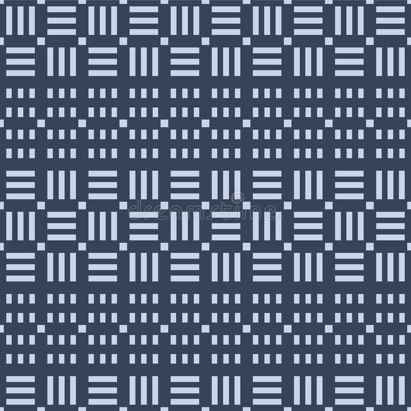 Japanese Square Weave Vector Seamless Pattern royalty free illustration