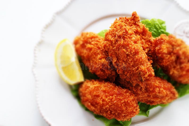 Japanese Style Deep Fried Oyster Stock Image Image of still, food