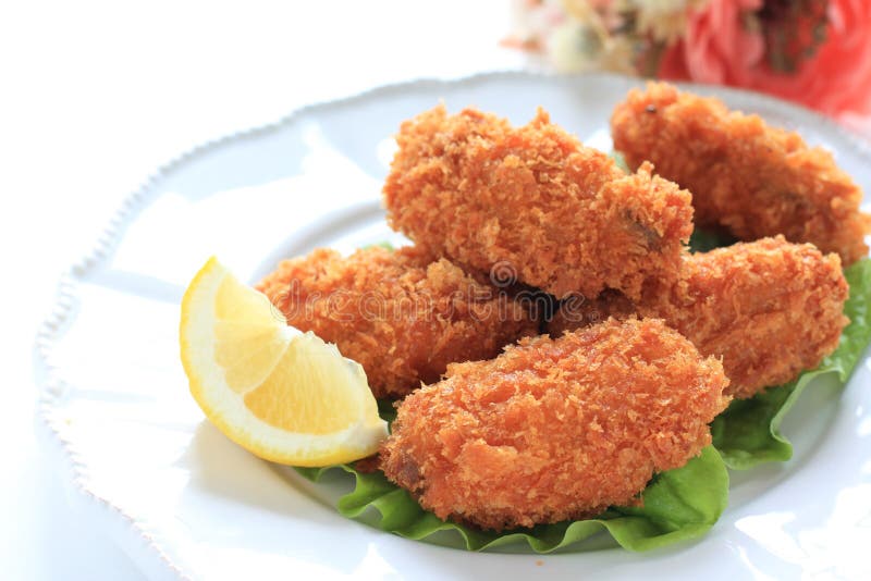 Japanese Style Deep Fried Oyster Stock Image Image of still, food