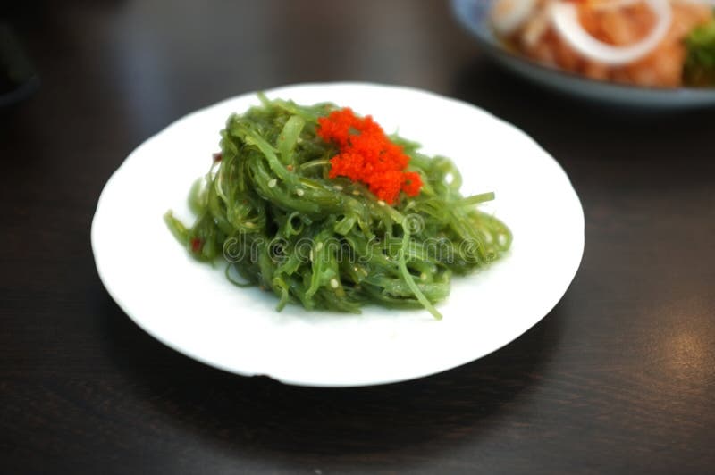 Japanese Style Seaweed Salad, Wakame Salad Stock Image Image of