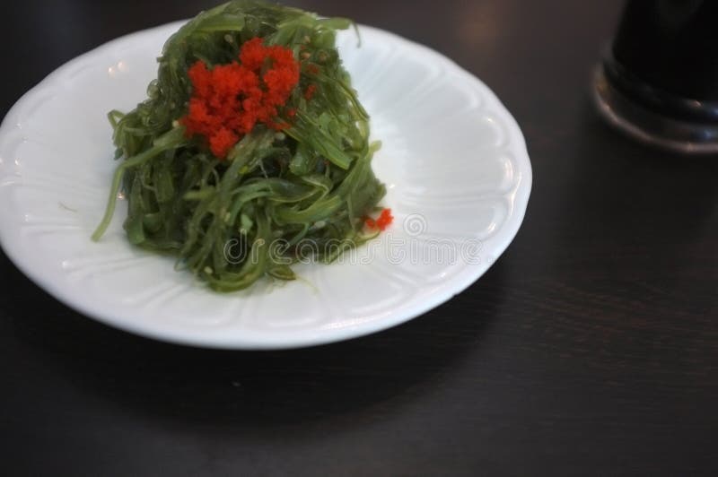 Japanese Style Seaweed Salad, Wakame Salad Stock Photo Image of