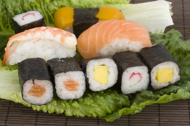 Japanese sushi stock image. Image of appetizer, ethnicity 14099849