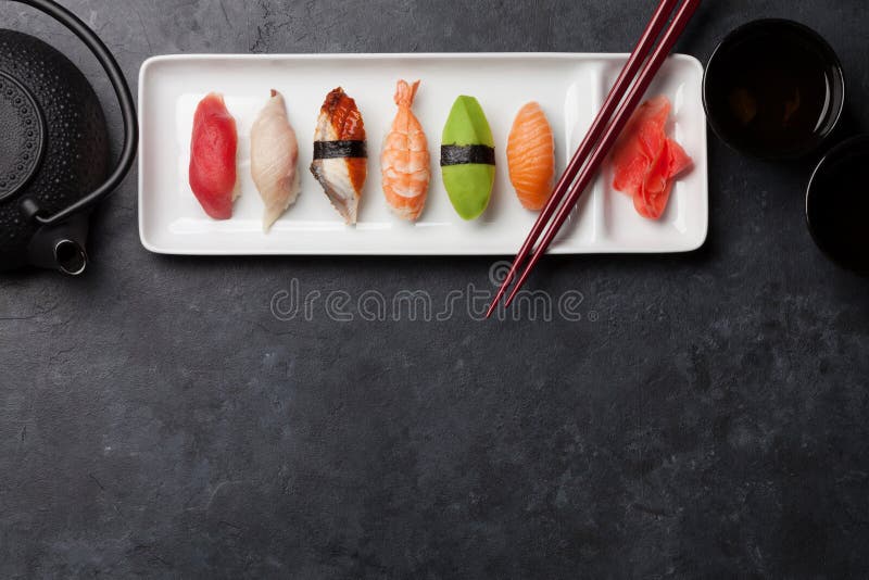 Japanese sushi set royalty free stock images Japanese sushi set royalty free stock images