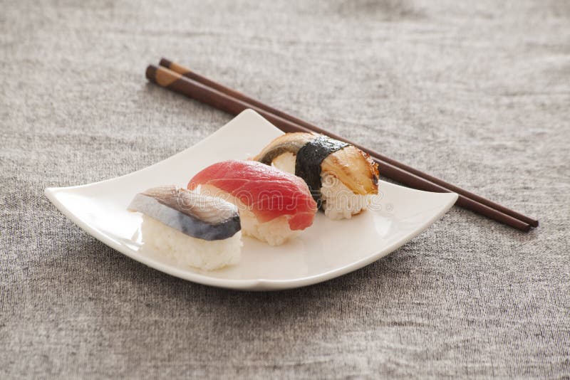 Japanese Sushi Tuna, Eel, Swordfish Stock Photo Image of asian