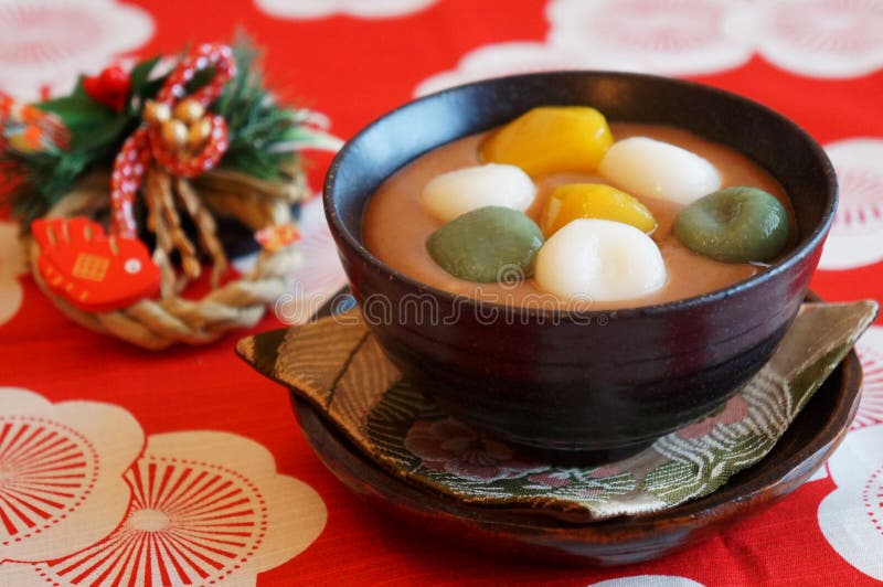 Japanese sweets for New Year's Day stock photo Japanese sweets for New Year's Day stock photo