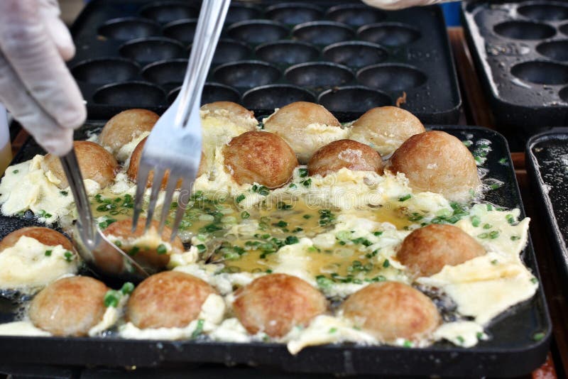 Japanese takoyaki balls stock photo. Image of cuisine 36307396