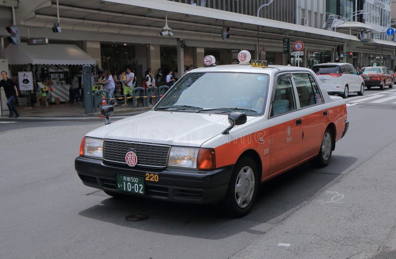 Japanese taxi cab Japan editorial stock image. Image of kyoto - 56331519