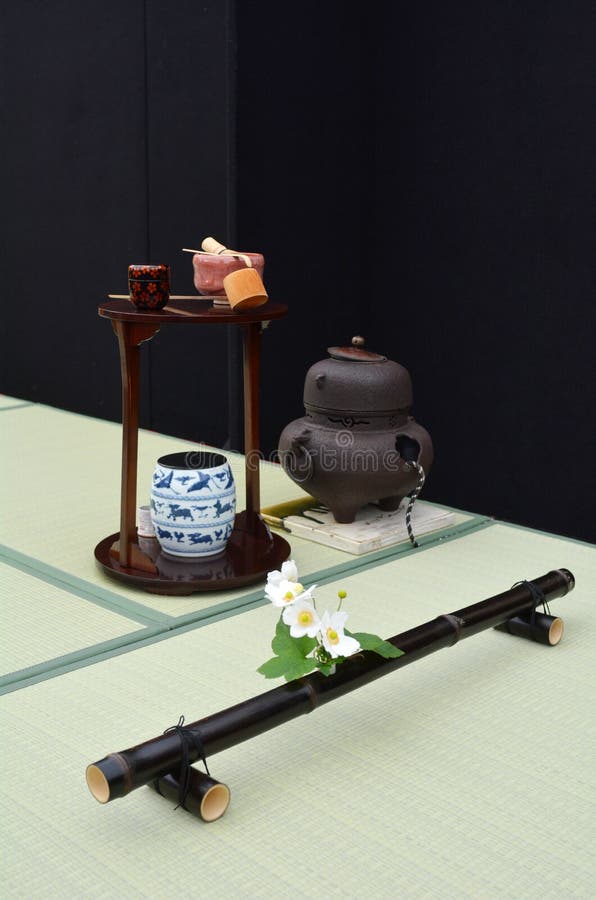 Japanese tea ceremony room stock image. Image of peaceful 69746557