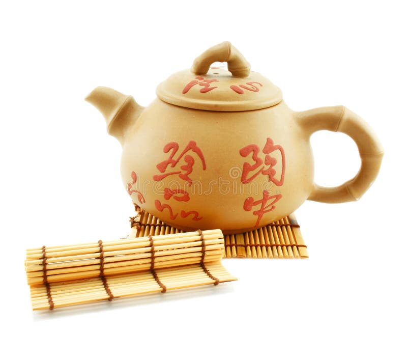 Japanese Teapot and Wooden Stand Stock Image Image of japanese