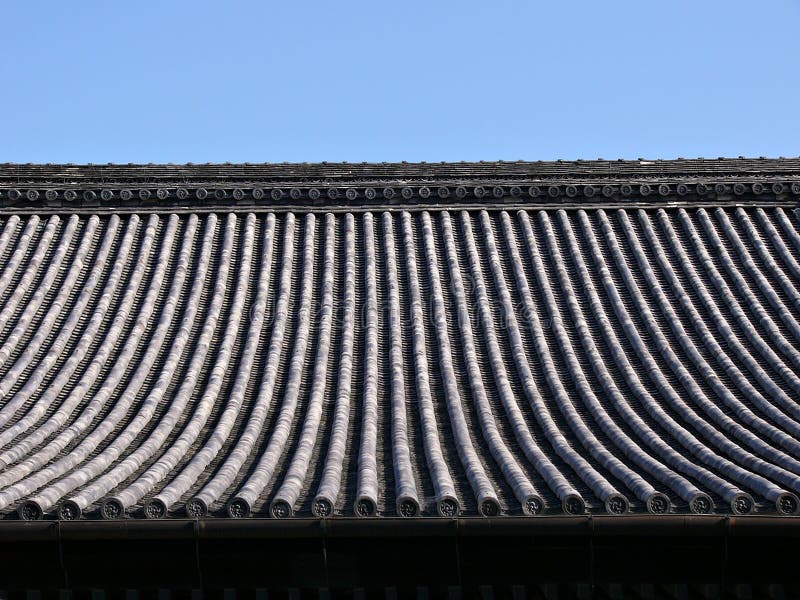 Japanese temple roof background