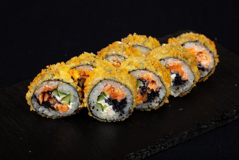 Japanese tempura roll stock photo. Image of smoked, healthy 126704528