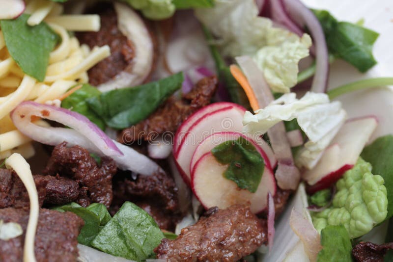 Japanese teriyaki salad stock image. Image of dressing 10404095