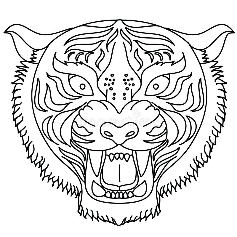 Japanese Tiger Head Tattoo Design Vector for Sticker. Stock Vector - Illustration of flake, clouds: 106243570 Japanese Tiger Head Tattoo Design Vector for Sticker. Stock Vector - Illustration of flake, clouds: 106243570