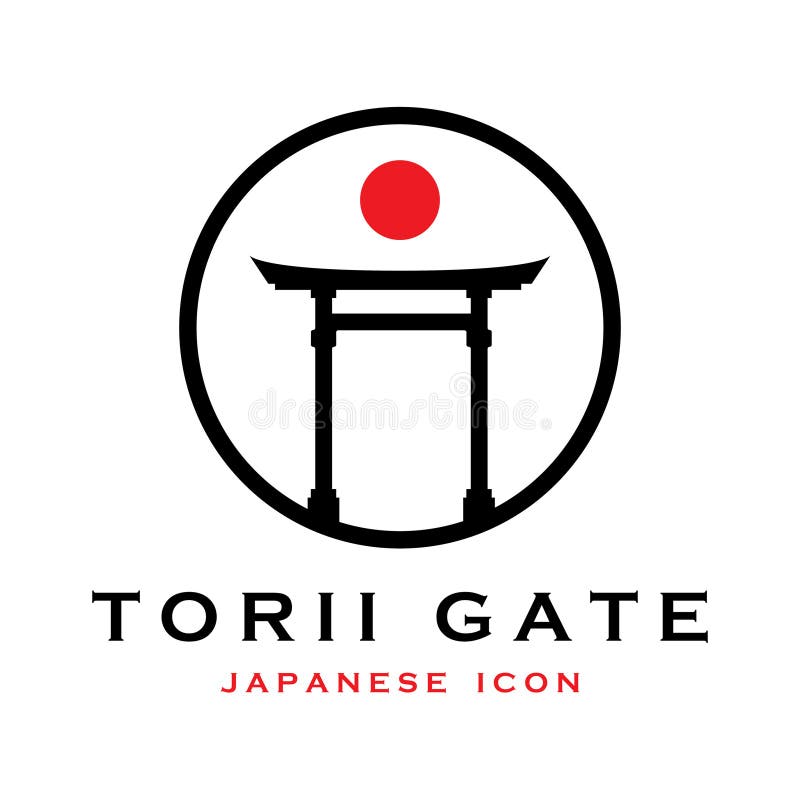 Japanese Torii Gate Vector and Illustration Stock Vector Illustration