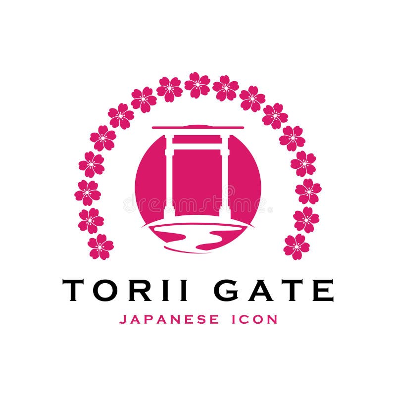 Japanese Torii Gate Vector and Illustration Stock Vector Illustration