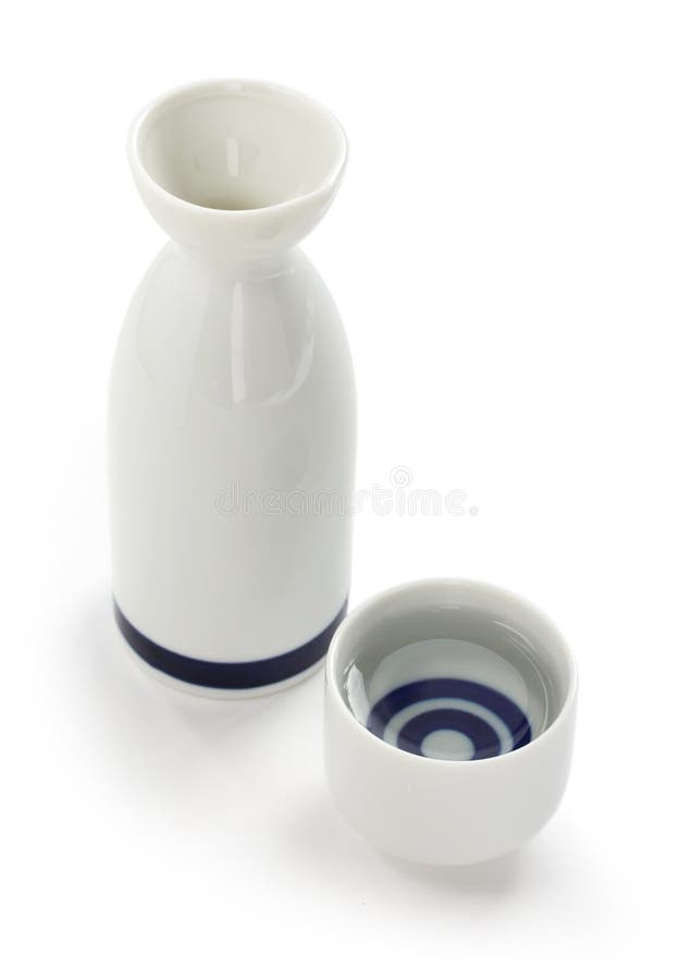 Japanese Traditional Sake Cup and Bottle Stock Photo Image of seishu