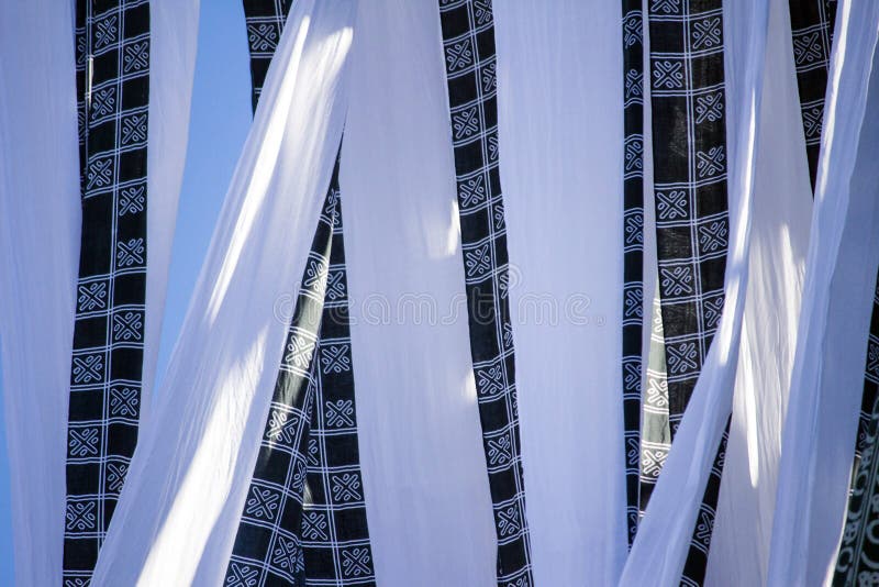 Japanese Traditional Towels, Hang Dry Stock Image Image of design