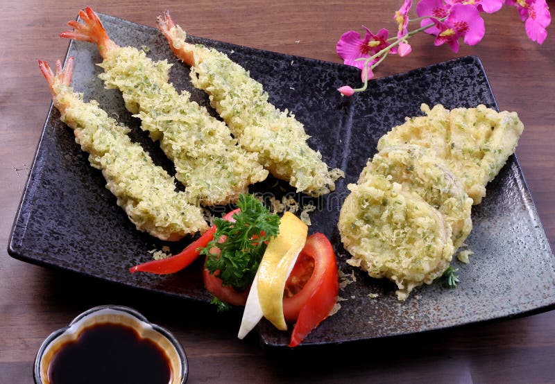 Japanese Vegetable tempura stock image. Image of dinner 40171667