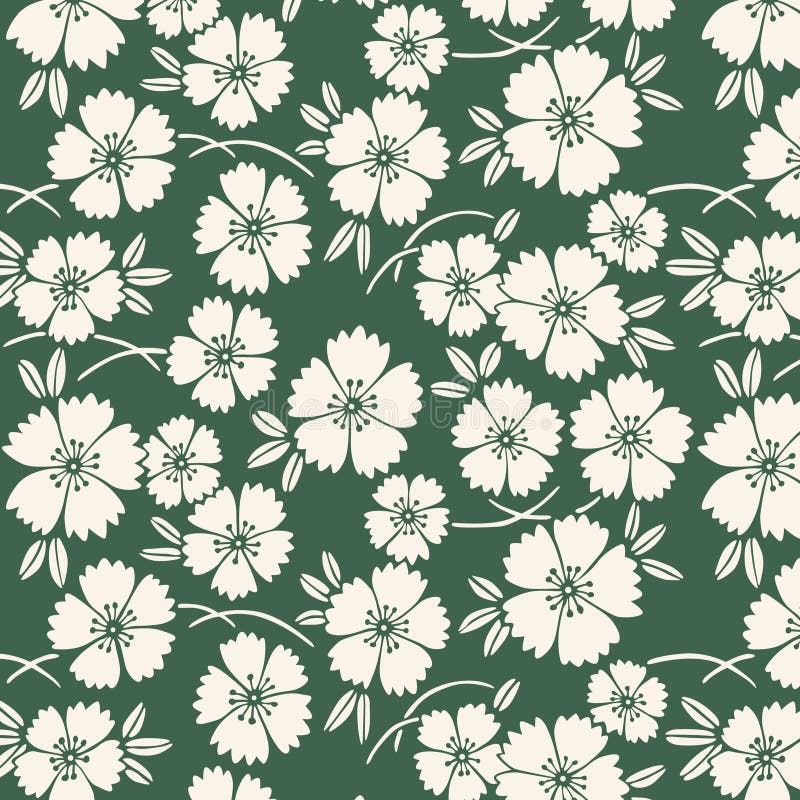 Red and White Carnations , Mother`s Day Symbol Stock Vector