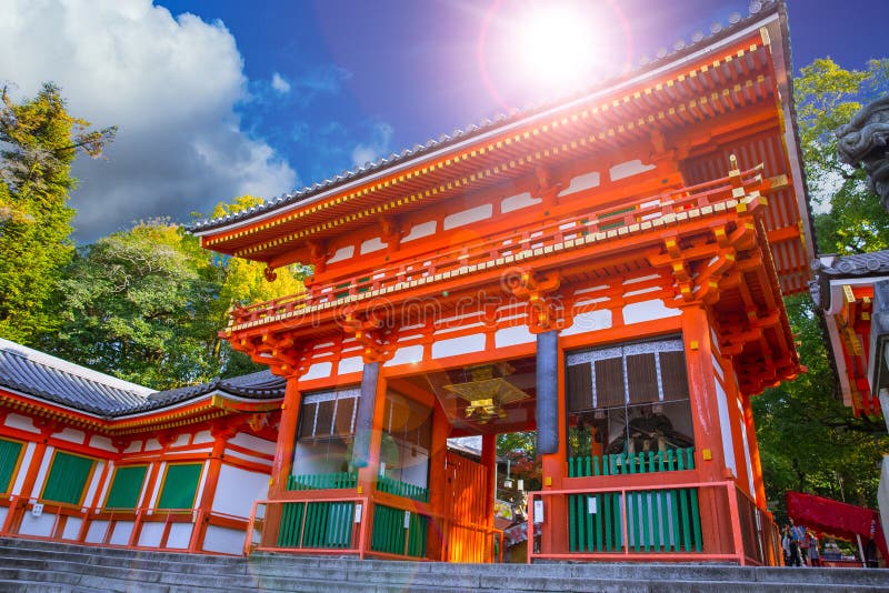 Japanische Schrein yasaka jinja populärste Reise in Kyoto