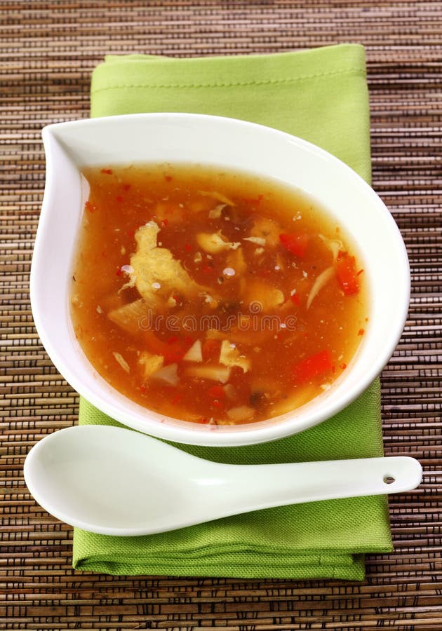 Japanische süße saure Suppe lizenzfreies stockfoto