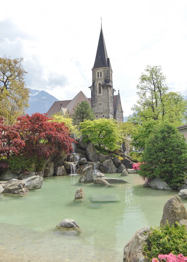 Japanischer Garten Interlaken Garten Der Freundschaft Stockbild Bild
