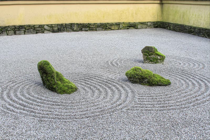 Japanischer Zen-Sand-Garten