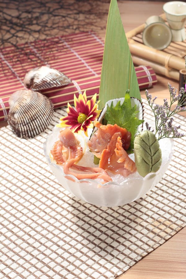 Japanse keuken van sashimi stock fotografie Japanse keuken van sashimi stock fotografie