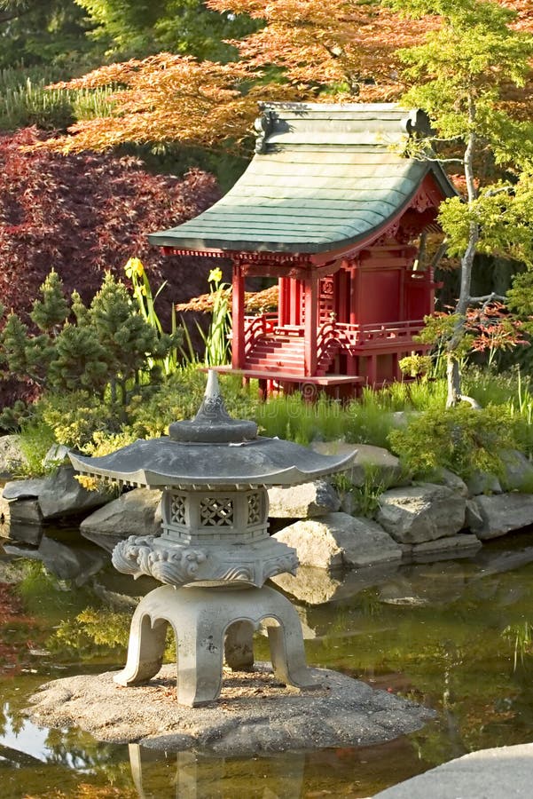 Japanse Tuin stock foto Japanse Tuin stock foto