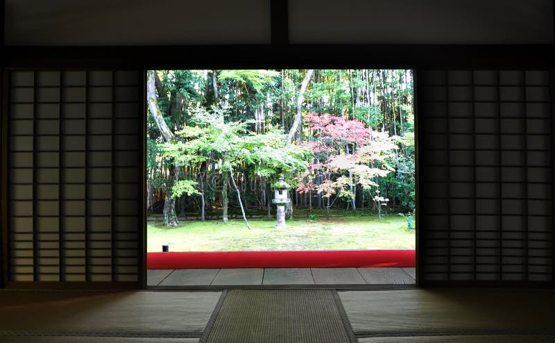 Japanse tuin in de koto-binnen tempel - Kyoto, Japan royalty-vrije stock fotografie Japanse tuin in de koto-binnen tempel - Kyoto, Japan royalty-vrije stock fotografie