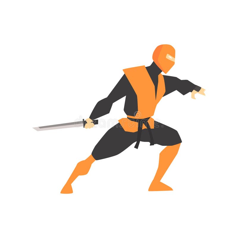 Vetores de Assassino De Ninja Japonês No Traje Preto Cheio Que Executa  Posturas Das Artes Marciais De Ninjitsu Com Armas Diferentes Jogo Das  Ilustrações e mais imagens de Ninja - iStock