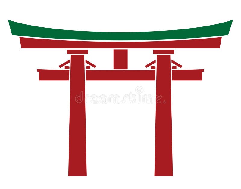 Japonia brama - Torii brama ilustracja wektor Japonia brama - Torii brama ilustracja wektor