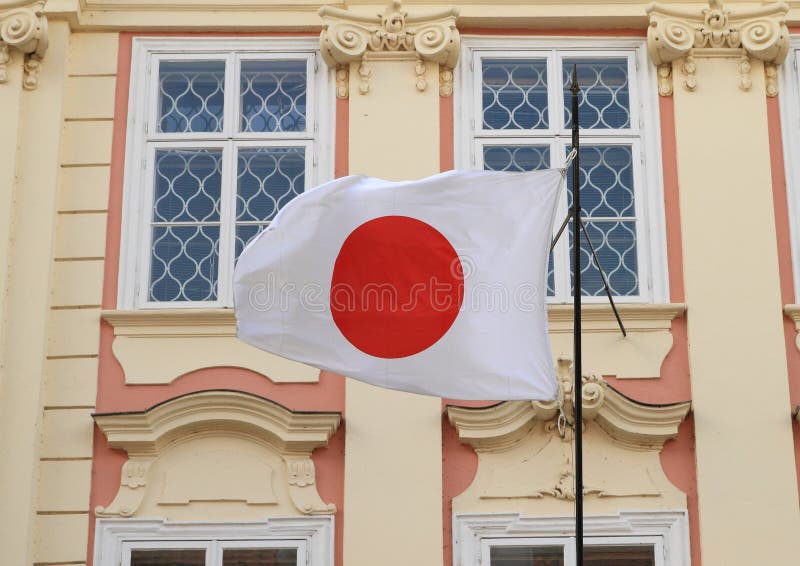 Japońska flaga fotografia stock