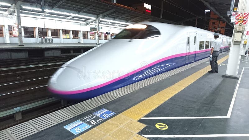 Japończyka Shinkansen pociąg zdjęcie stock Japończyka Shinkansen pociąg zdjęcie stock