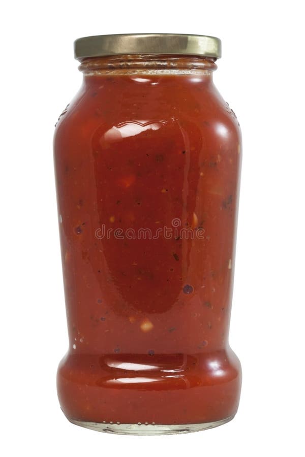 Red pasta sauce jar stock photo. Image of ingredient - 35571560