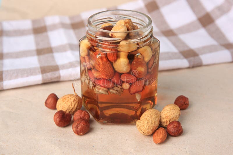443 Various Nuts Honey Jar Stock Photos - Free & Royalty-Free
