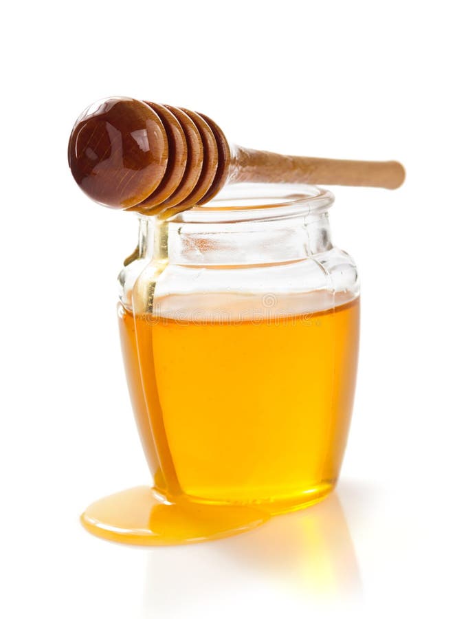 Jar of Honey on White Background Stock Image Image of background, orange 103701265