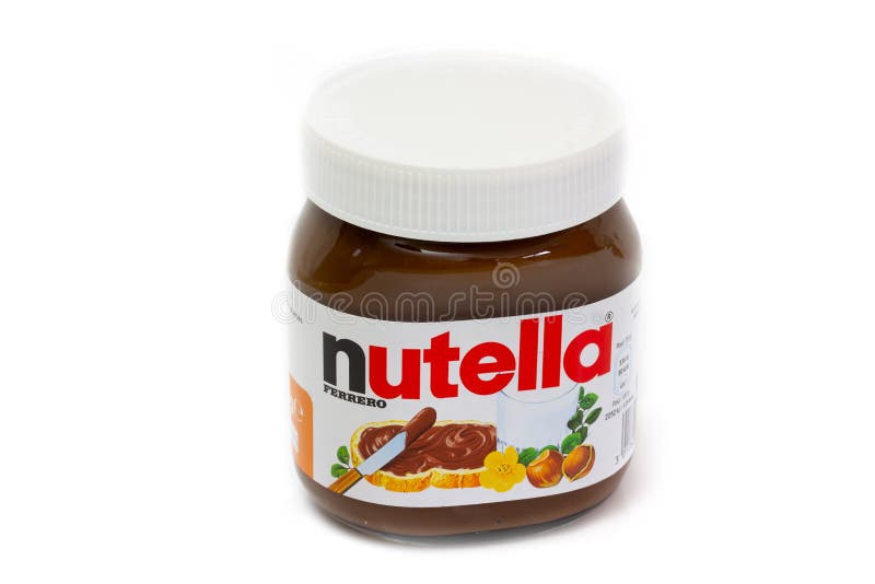 Download Nutella Chocolate Cream, White Background Editorial Photography - Image of ingredients, copy ...