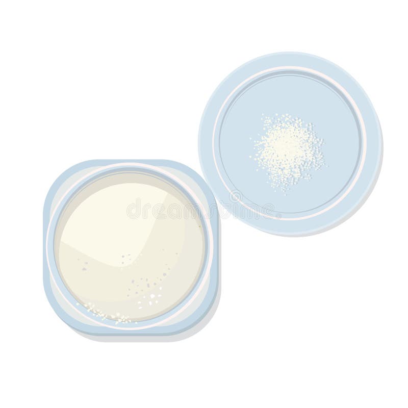 Jar of powder. stock vector. Illustration of flat, powder 94802335