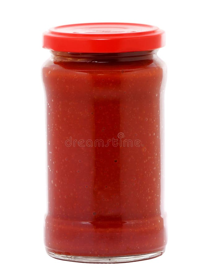 Jar of tomato paste stock photo. Image of canned, preservation 69124600