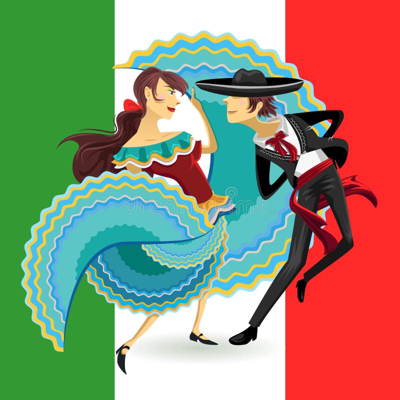 Mexičan provádění tanec.