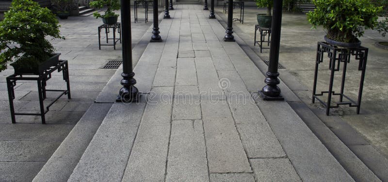 Jardim chinês de construções velhas antigas fotografia de stock Jardim chinês de construções velhas antigas fotografia de stock